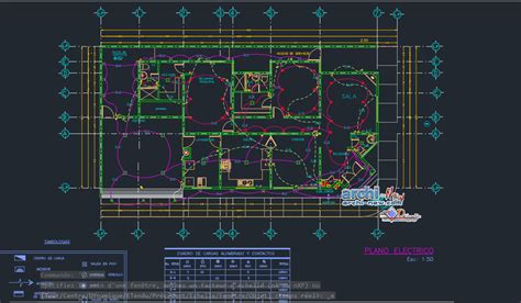 Plano Electrico Completo Planta Dwg Archi New Free Dwg File Blocks