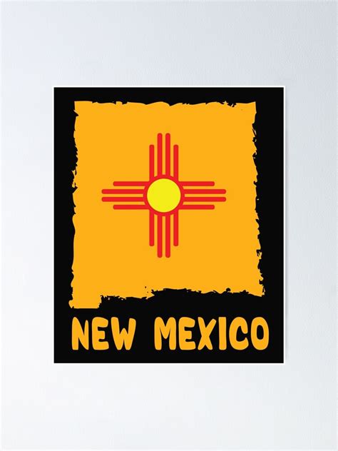 Zia Symbol New Mexico Zia Symbol Poster For Sale By Davinccidz