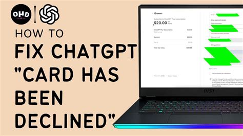 💳 How To Fix Chatgpt Your Card Has Been Declined Error Chatgpt Plus