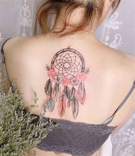 Tatuaje Atrapasueños Con Plumas Tatuajes Para Mujeres