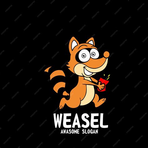 Premium Vector Design Logo Icon Character Mascot Weasel
