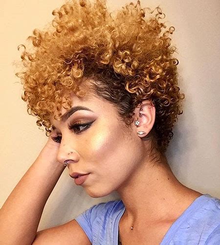 In fact, any hair color can be enhanced with just a pop of caramel. 25 Short Natural Hairstyles with Color