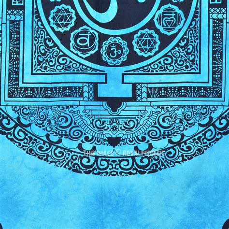 Buy best selling psychedelic, trending trippy, cotton fabric indian mandala tapestry wall hanging, mandala throws, mandala bed sheets and bohemian hippie tapestry art at budget price and decor your bedroom and college dorm instantly. Turquoise Blue Hindu OM AUM Wall Tapestry, Tie Dye Indian ...