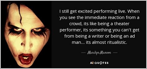 Marilyn manson on stage in 1997. Thought Provoking Marilyn Manson Quotes | Quotes U load