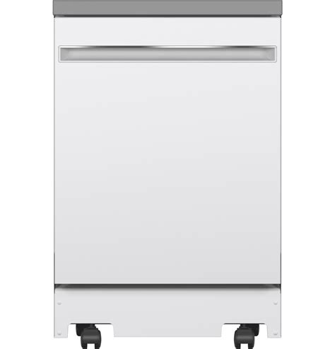 Ge White Portable 24 Dishwasher Gpt225sglww Leons