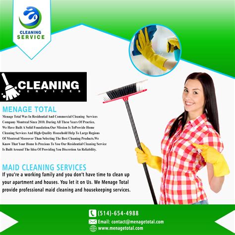 Menage Total Cleaning Services Montreal Cleaning Services Company