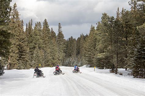 Black Hills National Forest Winter Sportssnowmobiling