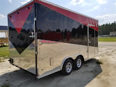 Your Source For Low Price Trailers - 8.5x16 Tri Color Enclosed Cargo ...