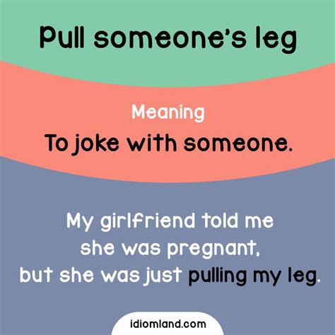Do You Like To Pull Peoples Legs Idioms English Learnenglish