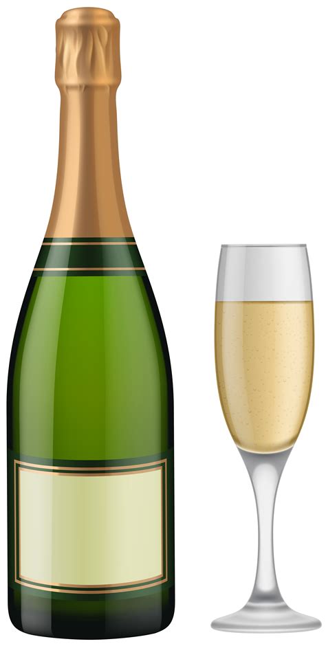 Champagne Bottle And Glass Png Clip Art Gallery