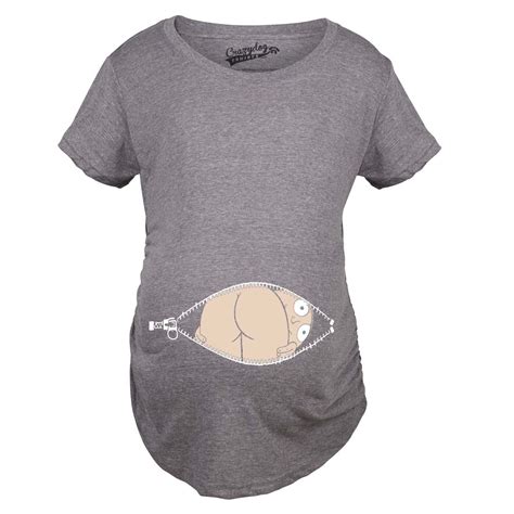 Maternity Baby Mooning Novelty Shirt Fun Cute Baby Bump Humor T Shirts