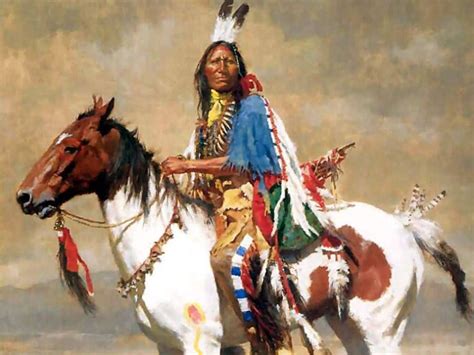 New Special Offer Best Western Art Oil Painting American Natives