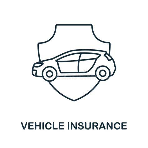 Vehicle Insurance Icon From Insurance Collection Simple Line Vehicle