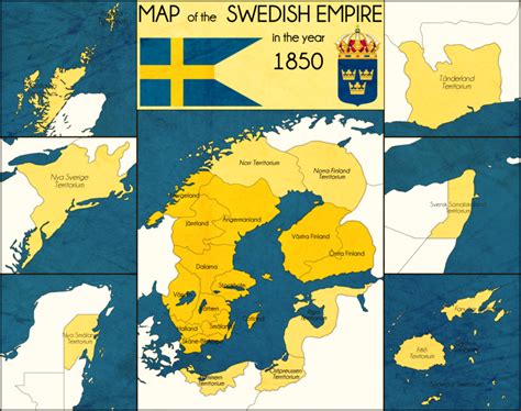 The Swedish Empire 1850 Imaginarymaps