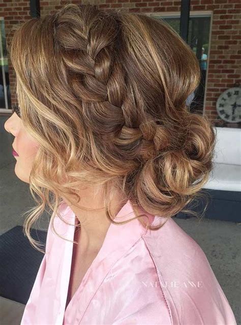 27 Gorgeous Prom Hairstyles For Long Hair Low Buns Prom