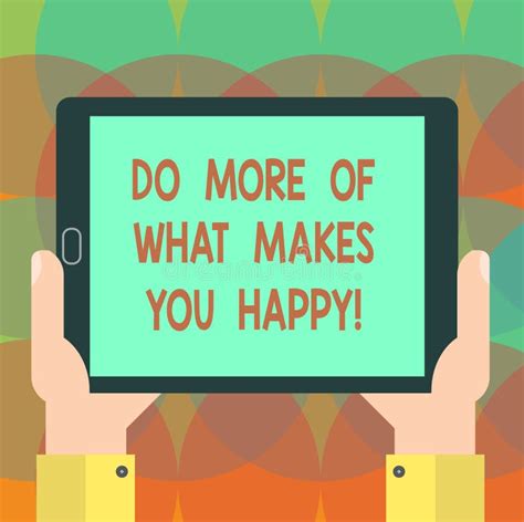 Do More Of What Makes You Happy Written On A Note Stock Photo Image