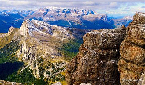 View From Monte Lagazuoi Dolomiti Italy By Andrew Jones Redbubble