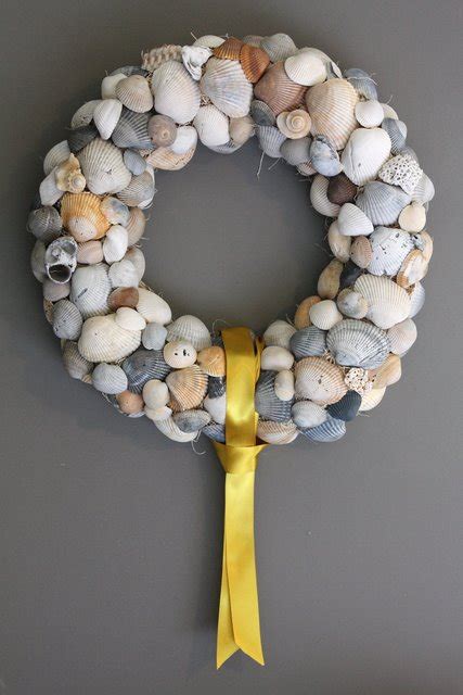 Diy Seashell Wreath The Remembrance Of Beach Vacation