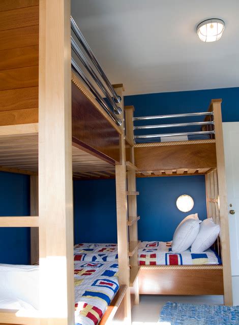 Nautical Double Bunk Beds Contemporary Kids Boston By Hart