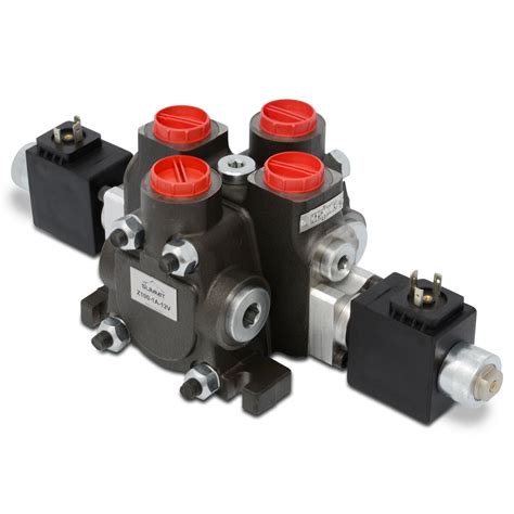 Hydraulic Solenoid Directional Control Valve Double Acting 1 Spool