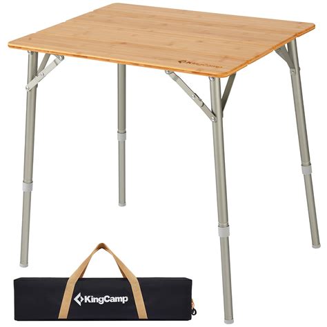 Buy Kingcamp Lightweight Stable Folding Camping Table Bamboo Outdoor