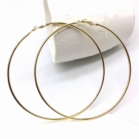 Big Hoop Earrings For Women Statement Classic Trendy Circle Earing Jewelry Bijoux Femme Gifts