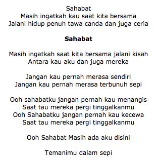 Lagu Lagu Sahabat - Malaysia