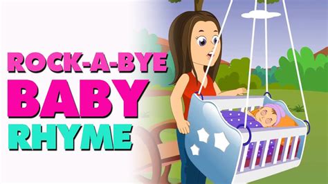 Rock A Bye Baby English Nursery Rhyme With Lyrics Youtube