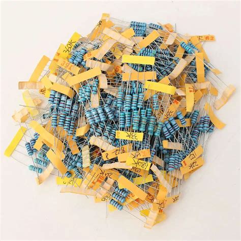 100value 500pcs 1w Metal Film Resistor 1 Assortment Kit Durable