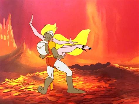 Don Bluth Dragon S Lair Original Production Dirk Daphne Animation Cel