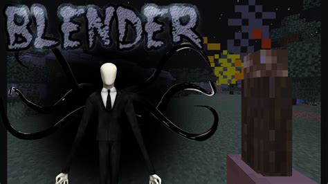 Slender Man In Minecraft Blender Minecraft Horror Map Youtube