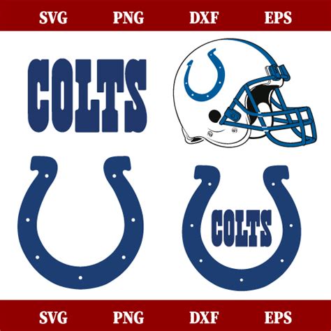 Colts Nfl Football Svg Bundle Colts Svg Bundle Team Logo Png Svg Dxf Eps