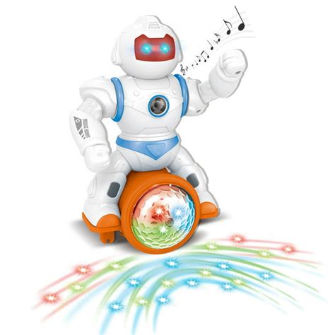 Vokodo Musical Dancing Robot With Disco Ball Flashing Lights Self