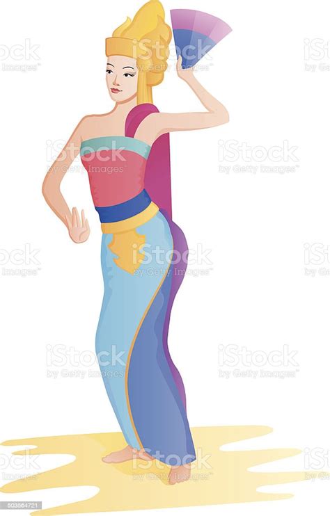 Ethnic Dance Indonesian Girl Stock Illustration Download Image Now