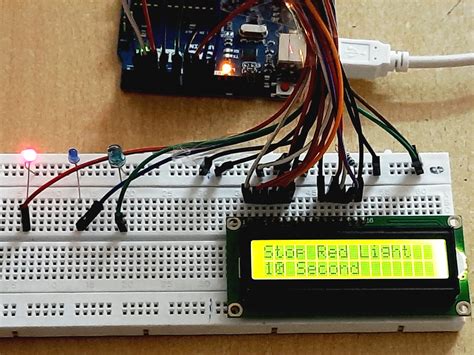 Arduino Traffic Light Signal With Lcd Counter Display Arduino