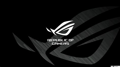 🔥 Download Asus Rog Republic Of Gamers Dark Minimal White Logo Hd By