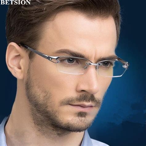 Super Luxury Pure Titanium Reading Glasses Half Rimless 50 75 100 125 150 175 200 250