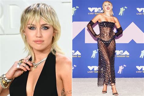 Miley Cyrus Flashes Boobs In Totally See Through Top As She Strips To