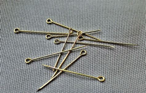 10 Pk Brass Straight Pins 18th Century Reproduction Etsy Straight