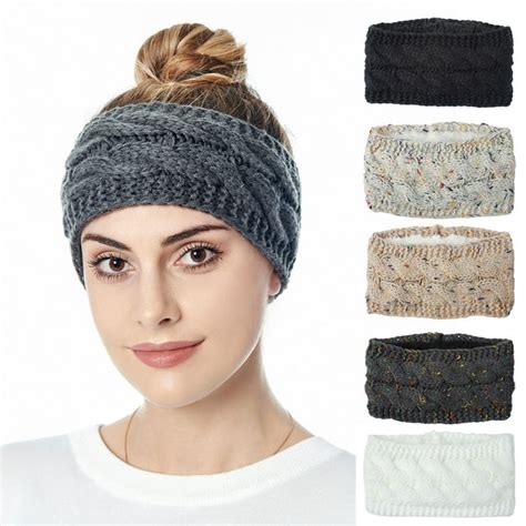 Archer Woman Warm Autumn Winter Knitted Woolen Yarn Headband Elastic