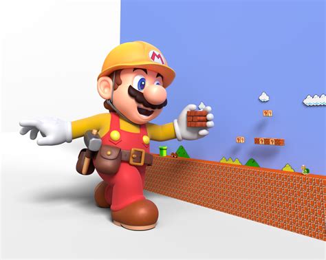 Super Mario Maker 2 Building A Level Render By Nintega Dario On