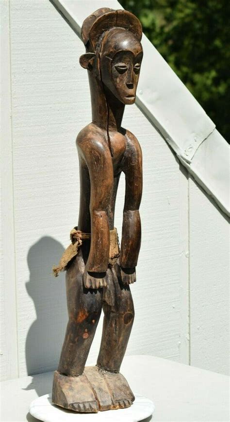 Large Museum 37 Tall Antique Attie Male African Tribal Wood Carving