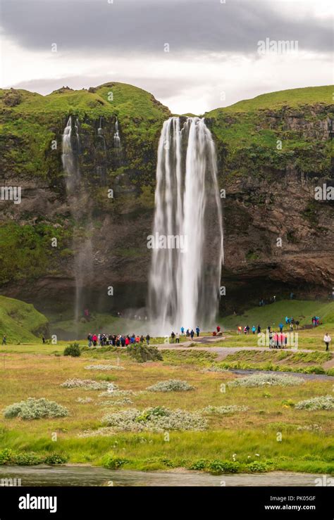 The Most Famoust Icelandic Waterfall Seljalandsfoss Stock Photo Alamy