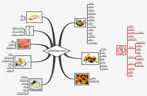 Healthy Food Xmind Mind Mapping Software