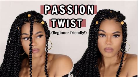 Super Easy Passion Twist Tutorial 4c Hair Youtube