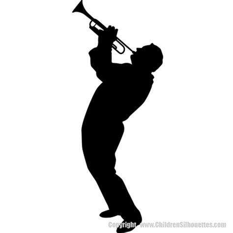 Trumpet Player Silhouettes Wall Decor Bands