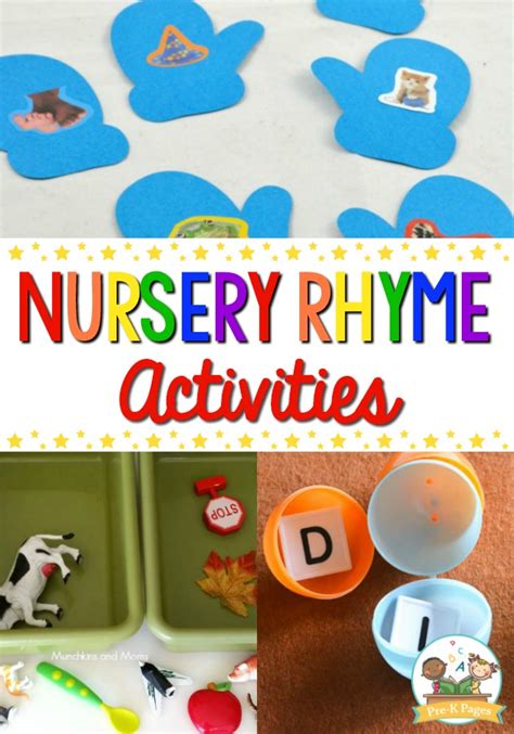 Nursery Rhymes Activities For Preschoolers Pre K Pages Nursery Rhymes