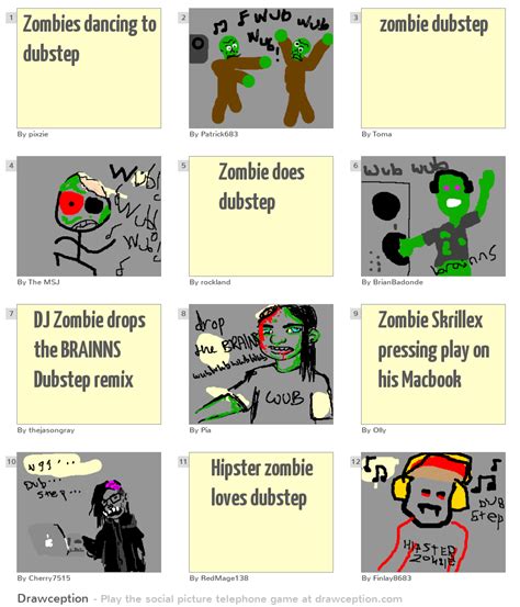 Zombies Dancing To Dubstep Drawception