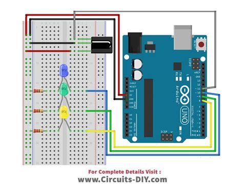 How To Interface Leds With Ir Remote Control Arduino Uno