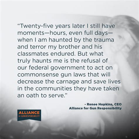 Renee Hopkins Alliance For Gun Responsibility